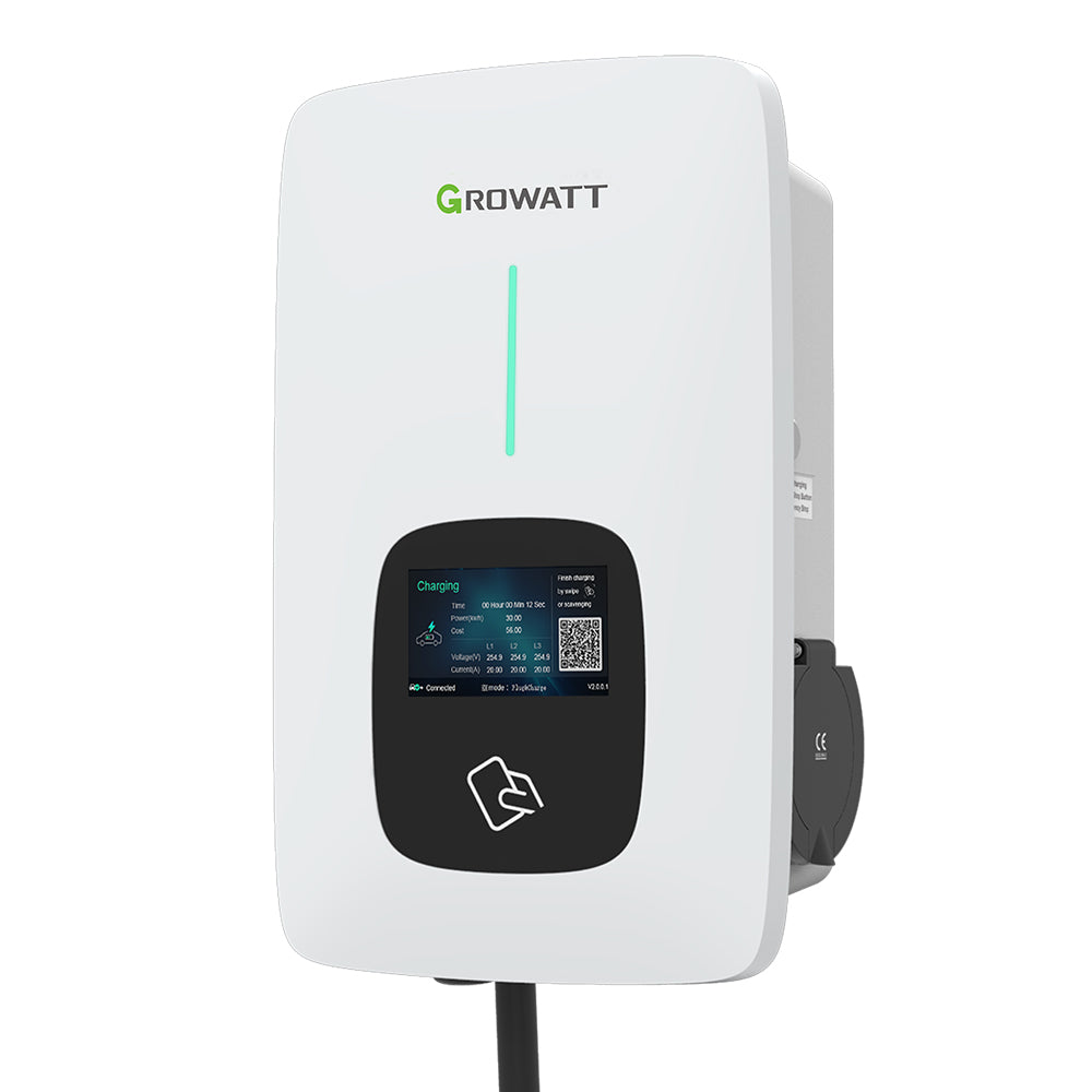 Growatt EV Ladegerät THOR 11AS-S-V1 11kW (WiFi, RFID) LCD-Funktion