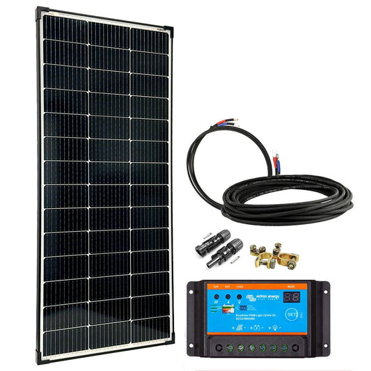 150 Watt Solaranlage Basic - Starter 150W / 12V - Solarmodul Solarladeregler - STROMDAO / Corrently