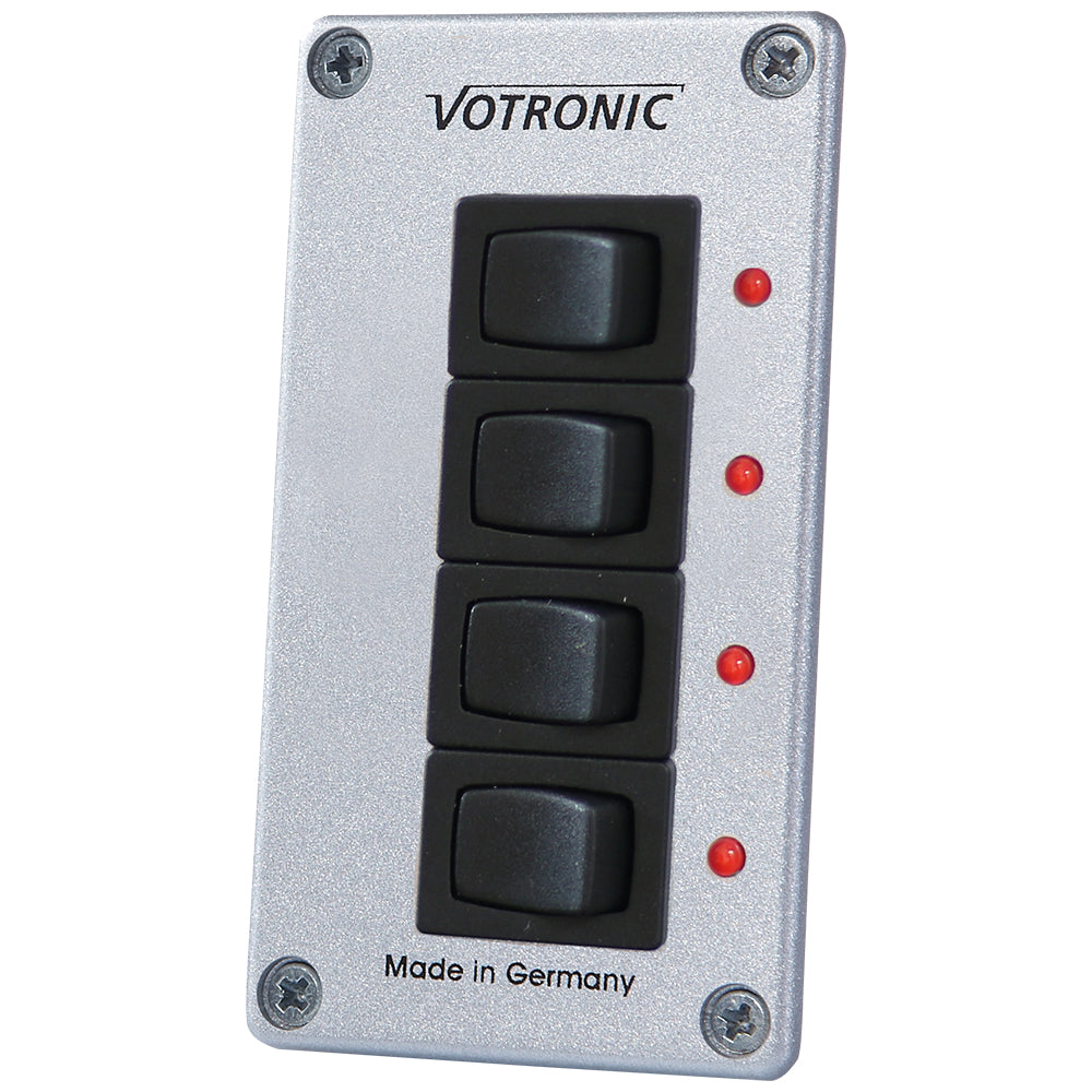 Votronic 1288 Schalter-Panel 4 S 12/24 8A  EIN/Aus mit LED Control