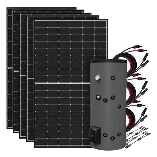 2,2kWp Solaranlage mit 200L Fothermo Boiler zur Warmwasseraufbereitung - STROMDAO / Corrently