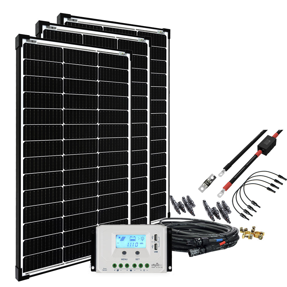 Offgridtec® basicPremium-L 300W Solaranlage 12V/24V Komplettsystem