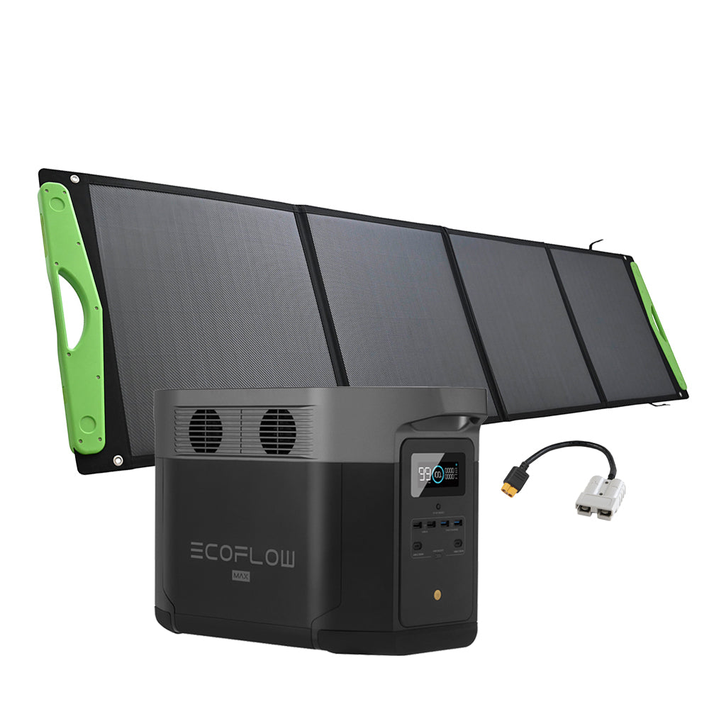 SparBundle EcoFlow Delta Max 2000 + 200W Offgridtec® Hardcover Solartasche