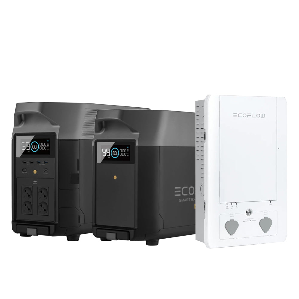 Ecoflow Backup-Kit Nachrüstsatz mit DeltaPro Powerstation Optionale Zusatzakkus und Smart Home Panel