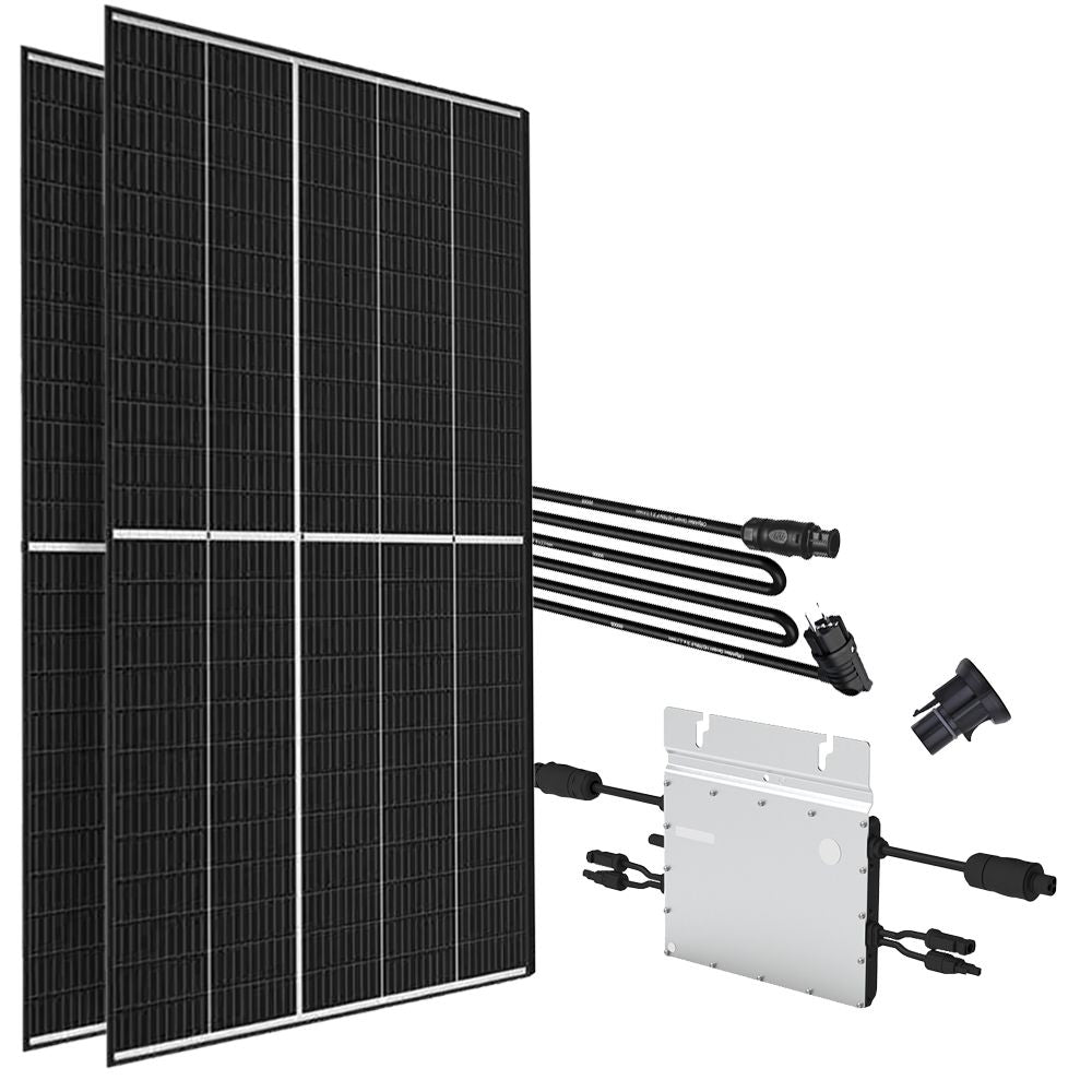 Offgridtec Balkonkraftwerk 850W HM-600 Trina Solar Vertex S Mini-PV Solaranlage