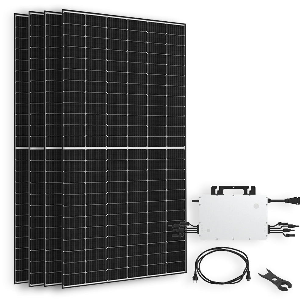 Offgridtec® Solar-Direct 1620W HMS-1600 Solaranlage Glas Glas Hausnetz-Einspeisung - 15m HMS-Anschlusskabel