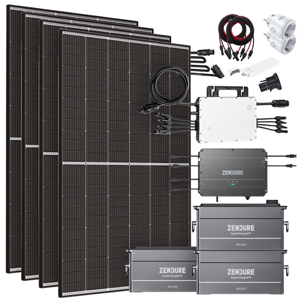 Offgridtec Solaranlage 2,88 kWh 1720W HM-1500 DTU-WLite Trina Vertex-S 430 Mini-PV Hausnetz-Einspeisung