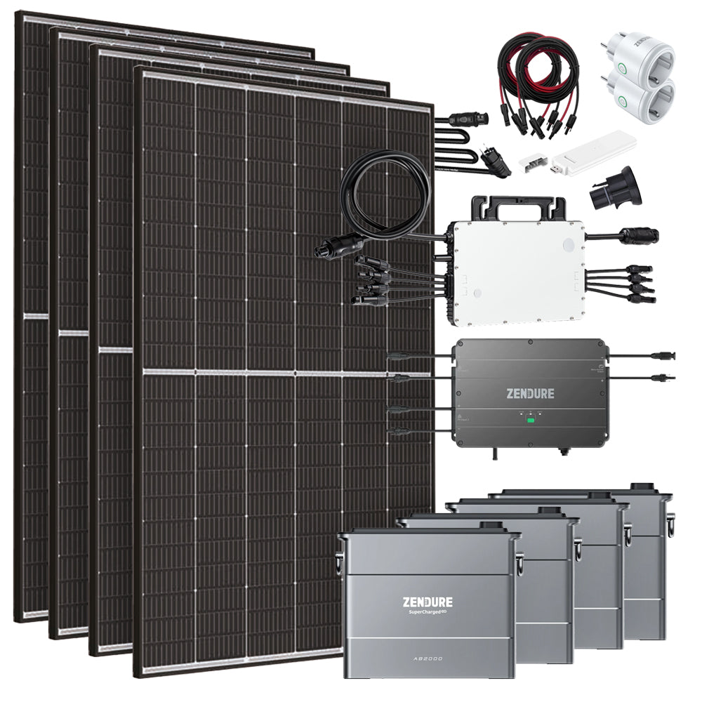 Offgridtec Solaranlage 7,68 kWh 1720W HM-1500 DTU-WLite Trina Vertex-S 430 Mini-PV Hausnetz-Einspeisung