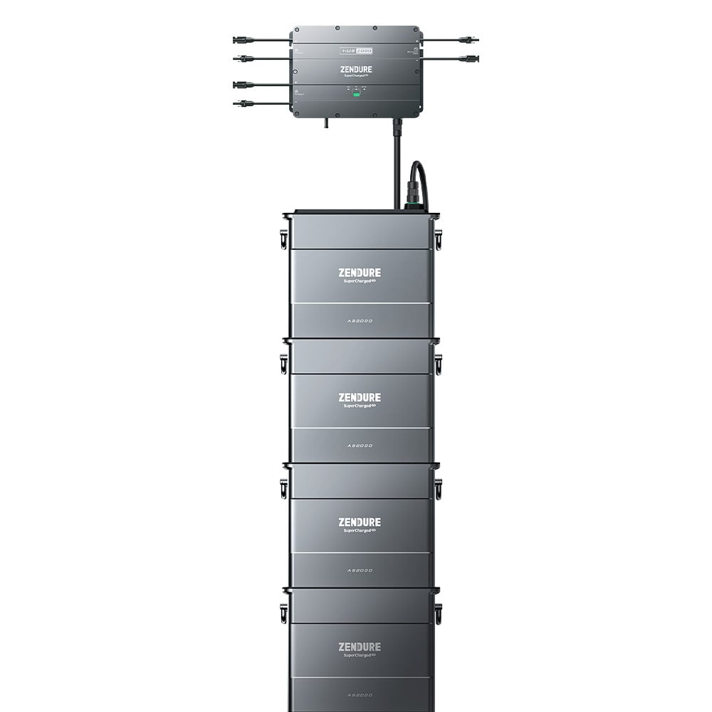 Zendure SolarFlow Set 7,68kWh Smart PV Hub 2000 mit 4x AB2000 Erweiterungsbatterie