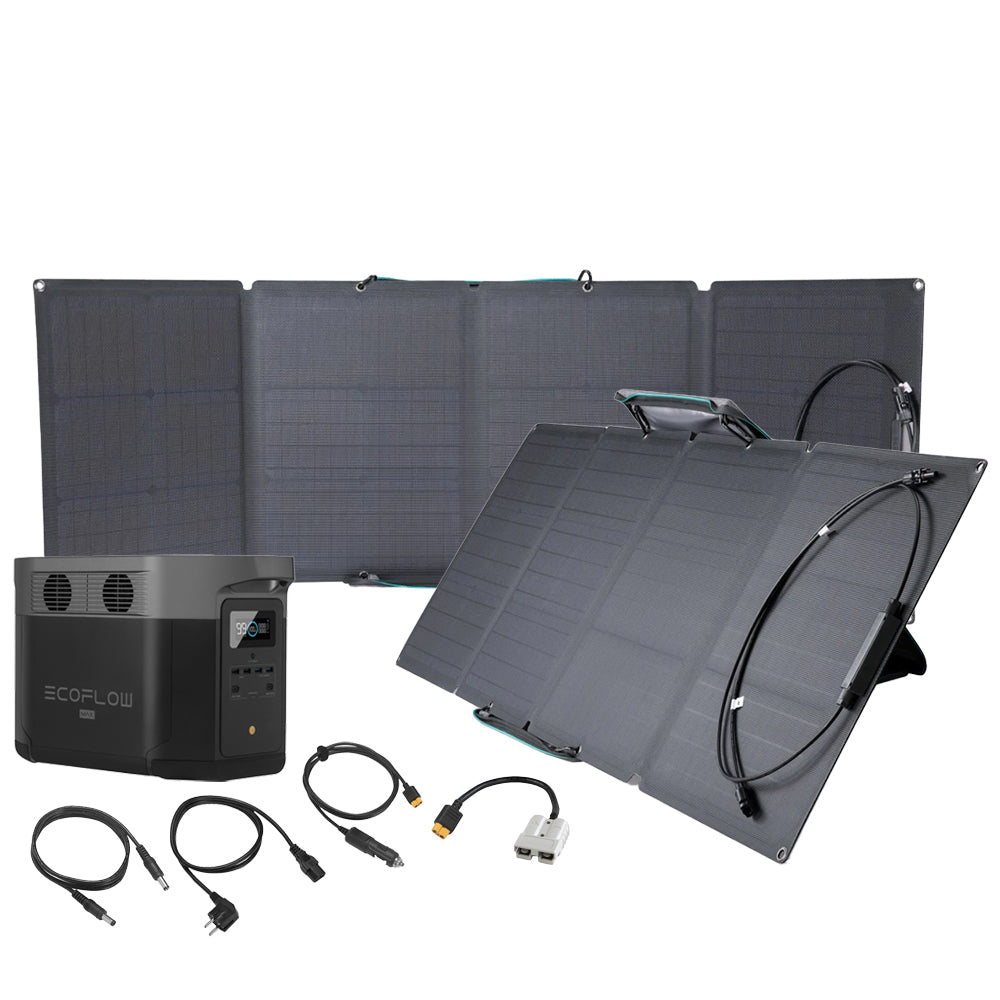 Bundle EcoFlow Delta Max 1600 + 2x 110W Solartasche