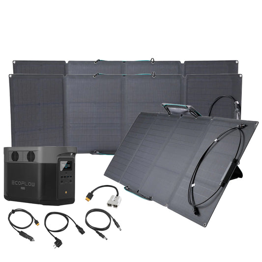 Bundle EcoFlow Delta Max 1600 + 3x 110W Solartasche