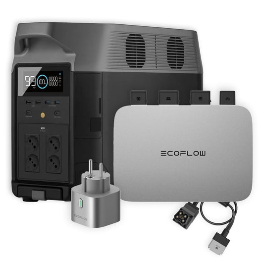 EcoFlow Powerstream 800W-System - Delta Pro Powerstation inkl. Smart-Steckdose