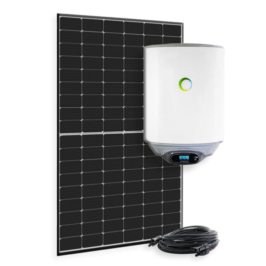 440W Solaranlage mit 30l Fothermo Boiler zur Warmwasseraufbereitung für Garten - oder Berghütte - STROMDAO / Corrently