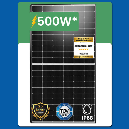 EPP Solarmodul 31X500W M10 HIEFF Twin Mono Schwarz / Silber Photovoltaik Solarpanel
