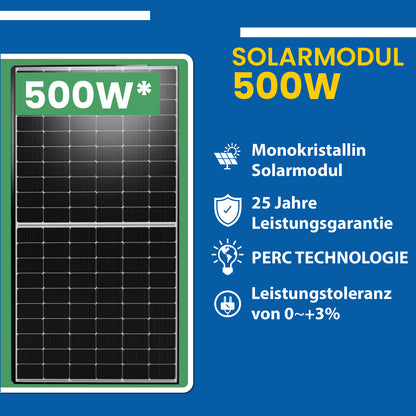 EPP Solarmodul 682X500W M10 HIEFF Twin Mono Schwarz / Silber Photovoltaik Solarpanel Container
