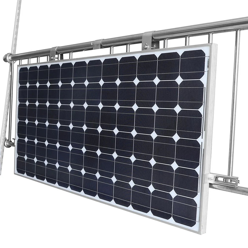 Solarmodul Halter für Balkongeländer Rahmenhöhe 30-35mm 1800mm Modullänge