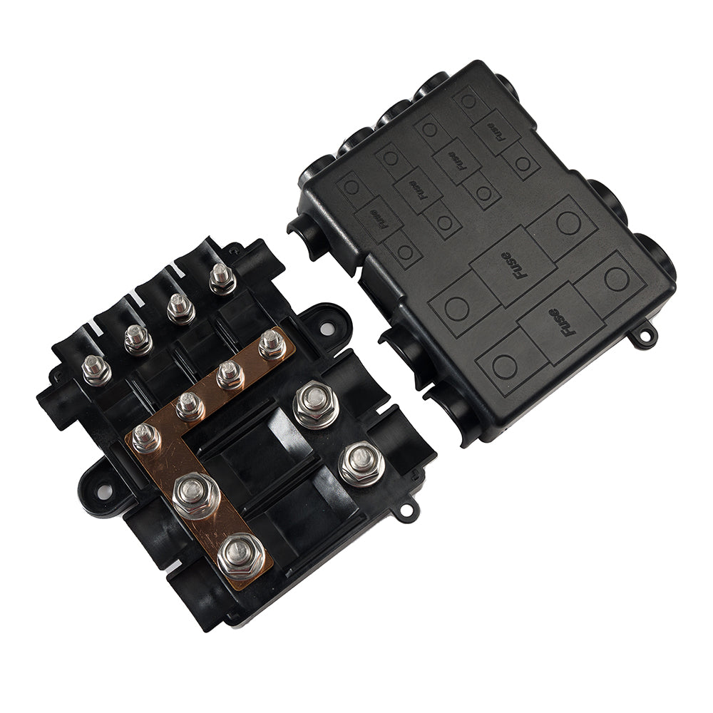 Offgridtec Sicherungshalter 2 x MEGA + 4 x MIDI inkl. Busbar