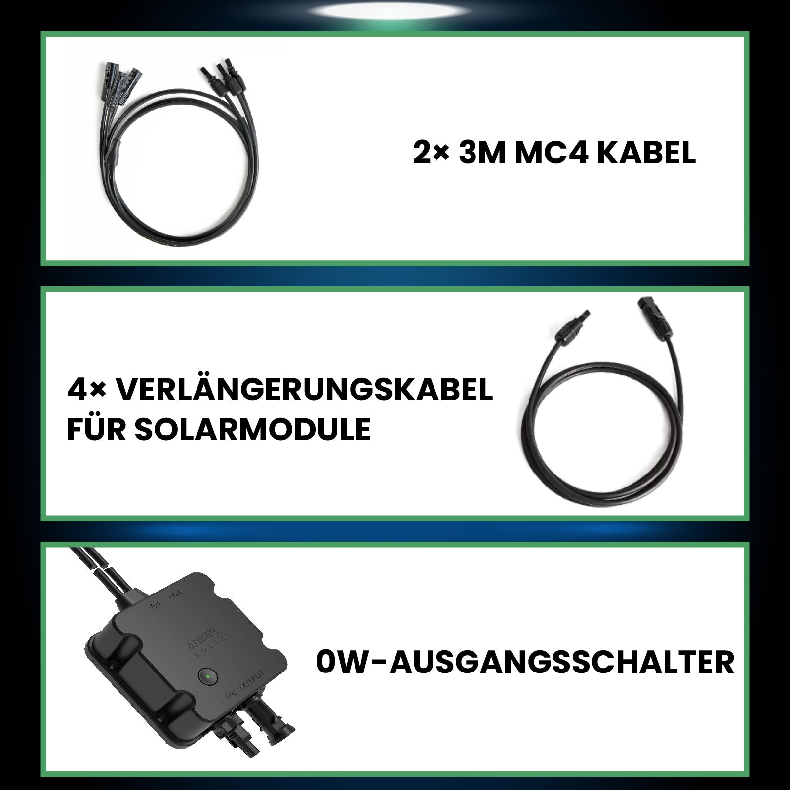 860W Balkonkraftwerk Set inkl. 2x430W Bifaziale Solarmodule, Anker SOLIX Solarbank E1600 Solarspeicher, 10m Schukostecker und Neu Generation Upgradefähiger Deye 800W WIFI Wechselrichter mit Relais - STROMDAO / Corrently