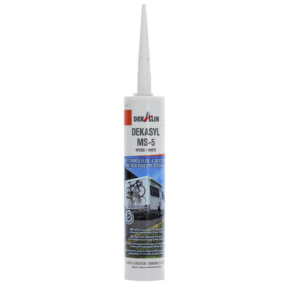 Glue set Dekalin 6270134 DEKAsyl MS-5 white 290ml power glue / decavator / wool wiper / cleaning cloth