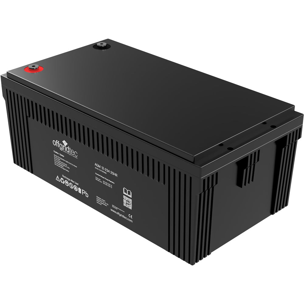 Offgridtec® AGM 234Ah 20HR 12V - Solar Batterie Akku Extrem zyklenfest