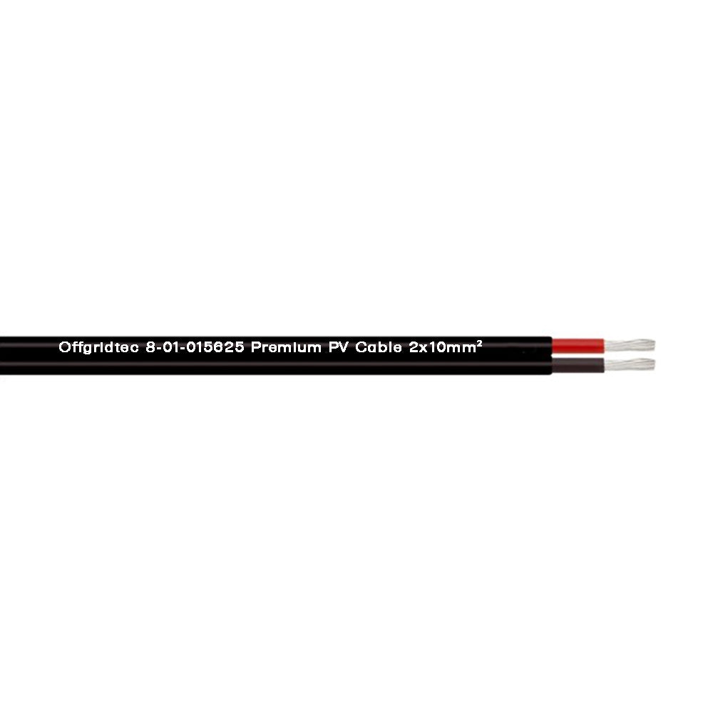 Offgridtec solar cable 2x10mm² PV1-F two-wire solar cable black