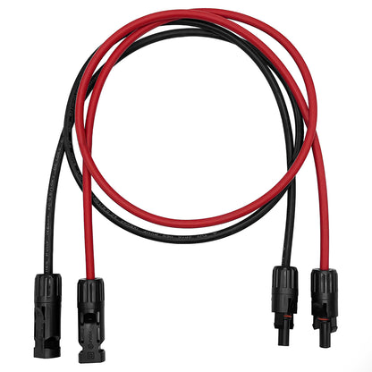 Offgridtec 1m MC4 zu MC4 Verbindungskabel 6mm² rot/schwarz