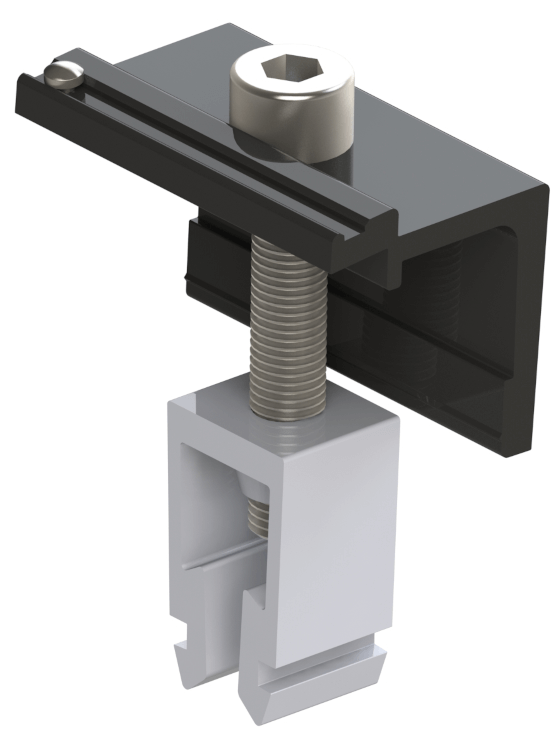Alumero Abschlussklemme Click mit Pin 30-42 mm, schwarz